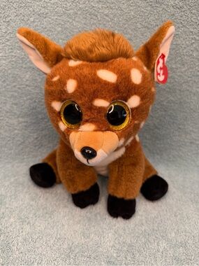 Ty Beanie Baby Buckley the Deer 9-inch Stuffed Animal Toy with Tag
